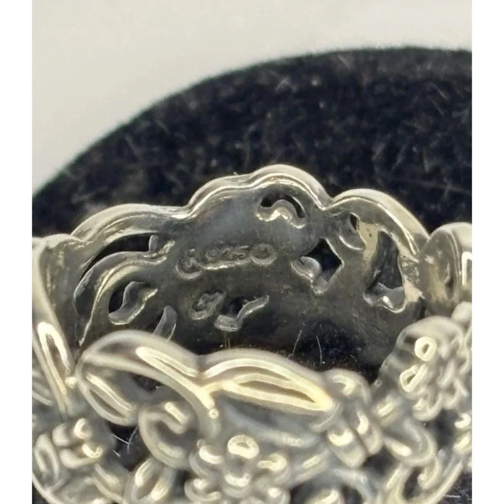 Filigree sterling silver